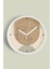 Soyut - Bohem Modern Duvar Saati - 25CM - Önü Camlı Beyaz Kasa - Sessiz Mekanizma 1