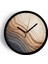 Soyut - Bohem Modern Duvar Saati - 25CM - Önü Camlı Siyah Kasa - Sessiz Mekanizma 1