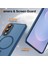 Samsung Galaxy A17 Uyumlu Ekran Koruyuculu Kılıf Magsafe Sarj Destekli Kamera Çıkıntılı Mat Kapak 3