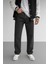 Erkek Koyu Füme Baggy Oversize Geniş Paça Jean Kot Pantolon 1