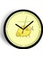 Sevimli Limon Bukalemun Modern Duvar Saati - 42CM - Önü Camlı Siyah Kasa - Sessiz Mekanizma 1