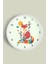 Sevimli Tilki Temalı Çocuk Odası Modern Duvar Saati - 25CM - Önü Camlı Beyaz Kasa - Sessiz Mekanizma 1