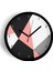 Soyut - Geometrik Temalı Modern Duvar Saati - 42CM - Önü Camlı Siyah Kasa - Sessiz Mekanizma 1