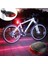 Profesyonel Bisiklet Arka Stop Lambası | 5 LED + 2 Lazer Şeritli Güvenlik Uyarı Işığı | Pilli Fren Lambası MTB ve Yol Bisikleti Arka Feneri 5
