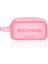 Şeffaf Seyahat Makyaj Çantası - Kozmetik ve Makyaj Çantası Büyük Boy Washbag Pembe 1