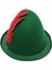 Buğz Peter Pan Şapkası Yeşil Renk Kırmızı Tüylü 2