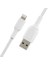 Örgülü Lightning Kablosu (Iphone, Ipad, Airpod'lar Için Boost Charge Lightning - USB Kablosu) Mfi Sertifikalı iPhone Şarj Kablosu, Örgülü Lightning Kablosu (1 M, Beyaz) 3