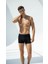 Erkek 6’lı Boxer Seti – Siyah Renk Esnek Bel Lastikli Modal 2