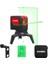 KBL92G 30 Metre Profesyonel Yatay ve Dikey Otomatik Hizalamalı Yeşil Çapraz Çizgi Lazer, 2 Noktalı Şakül Lazer Distomat + Mini Tripod, Kırmızı/siyah 1