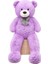 Ayı 120 cm Papyonlu Sevimli Ayı - Sevgiliye En Özel Hediye Mor 3