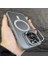 iPhone 15 ile Uyumlu Kamera Lens Aparatlı Stand Olabilen Magsafe ile Uyumlu Kamera Korumalı Şeffaf Full Color Magnetic Wireless Telefon Kılıfı (Siyah, iPhone 15) 5