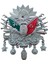 Osmanlı Devlet Arması Vidalı Kabartma Logo Büyük 12X11CM Krom 1