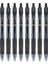 G2 Premium Doldurulabilir ve Geri Çekilebilir Yuvarlak Uçlu Jel Kalemler, Ince Uçlu, Siyah, 8'li Paket (15298) 1