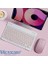 Tablet ve Telefonlar Için Bluetooth Klavye ve Mouse Set - AL3476 (Pembe) 2