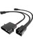 – 4 Pin Molex Fan Dağıtım Kablosu ((5,25 Inç) 12 V – 3 x 3 Pin Fiş 2 Kutuplu, 20-20-20CM) 1