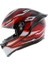 K1 S Motosiklet Kaskı Kapalı Kask Lion Black Red White M 2