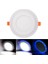 Adet Çift Renkli Hero LED Panel 6+3 Watt 14,5 cm Mavi - Beyaz Iki Renkli Tavan Spot Lambası 2