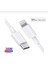 Type-C (Usb-C) To Lightning Şarj Kablosu 20W Data Transfer ve Hızlı Şarj Kablosu 2 Metre Beyaz iPhone 14/13/12/11 Pro Max Mini X/xr/xs/x/8/7/6/6s/se Plus Serileriyle Uyumlu Pd IPHONE 5