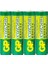 Batteries GP15G Greencell R6P/1215/AA Kalem Pil, 1.5 Volt, 40'lı Kutu, Yeşil/sarı/beyaz 3