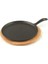 Döküm Krep / Pizza / Pancake Tavası, Yuvarlak Metal Saplı 26CM Siyah 4