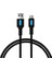 Coral Micro USB Hızlı Şarj Kablosu (Siyah + Mavi/siyah Uç) (120 Cm) 3