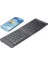 Mini Katlanabilir Bluetooth Klavye iPhone ile Uyumlu iPad ile Uyumlu Mac ile Uyumlu Android Windows ile Uyumlu Ios ile Uyumlu Katlanabilir Seyahat Taşıması Kolay Ingilizce Q Siyah ZR672 4