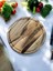 Woodart Ceviz Ağacı 34 cm Oluklu Yuvarlak Rustik Doğal Ahşap Kanallı Pizza Sunum Doğrama Kesme Tahtası 4