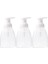 Köpük Pompa Dağıtıcı, Doldurulabilir Pompa Boş Şişe 10,5 Oz (300 Ml), Plastik, 3 Adet 1