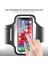iPhone Samsung Xiaomi Huawei ile Uyumlu Universal 6,9" Inç E Kadar Uyumlu Anahtar Koyma Bölmeli Spor Koşu Yürüyüş Için Kol Bandı Siyah 5