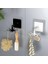 Adet 6 Kancalı 360° Döner Yapıştırmalı Askılık - Mutfak ve Banyo Organizeri, Kepçe, Havlu, Lif Askısı 2