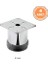 4 Adet Mobilya Ayağı Metal 6 cm Alttan Ayarlı 42 mm Krom Ayak 3