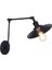 Retro Siyah Metal Akrobatik Aplik Üç Mafsalı Siyah Siyah RT6070000 2
