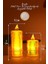 Adet LED Mum Simli Tipi Pil Dahil Dumansız Alev Ledli Yapay Dekoratif Mum Işığı PT421-23 5