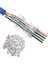 4381 Yeni Nesil Delikli Cat6 RJ45 Konnektör Utp Jack (100 Adet) 1
