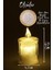 4 Adet Mini LED Mum Seti Pilli Dumansız Alevli Ledli Dekoratif Yapay Mum Dekor Işığı (4 Adet (Eriyen 6 Cm)) 5