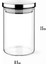 700ML Vakumlu Metal Kapaklı Borosilikat Cam Kavanoz (8.5CM*15CM) 1 Adet 2