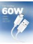 Usb-A To Usb-C 2 Metre Kablo 60W Güç/hızlı Şarj / 480 Mbps Data Aktarım Hızı Type-C Ekstra Dayanıklı White - ACA08716 2