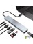 8'li Usb-C Hub Dönüştürücü, MacBook Pro/air Uyumlu, 4K HDMI + 3 USB 3.0 + Type-C Pd + Sd/microsd Kart Okuyucu, Gümüş 2