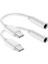 iPhone 16 Pro Max/ 15 Pro/ 15 Için USB C - 3,5 mm Kulaklık Jakı Adaptörü, USB C - Aux Ses Dongle Kablo Kablosu iPad Pro/galaxy S24 S23 Ultra/pixel 9 ile Uyumlu - Beyaz 1