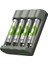 B441 USB Pil Şarj Cihazı 4 Adet 950MAH Aaa Ince Pilli Set 1