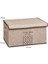 Kapısı Keçe Çok Amaçlı Kapaklı Düzenleyici Kutu 47 x 37 x 24 cm (Maxi, Bej) 2