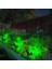 Yeşil 18 LED Spot Güneş Enerjili Bahçe Aydınlatma Lambası, Fotoselli, Spike Aplik, 18W Su Geçirmez Dış Mekan Solar Lamba, Ağaç, Veranda, Garaj, Havuz, Duvar ve Zemin Montajına Uygundur 42 cm 2
