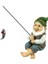 Toscano Ziggy The Fishing Gnome Heykel Bahçe Süsü, Çok Renkli 1