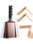 Metal Cowbell & Ahşap Iplik Cırcır Çıngırak Seti, Düğünler, Spor ve Kutlamalar Için 3 Parça Set 1