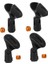 4 Set Ayarlanabilir Mikrofon Klipleri Mikrofon Standı Için Threaded Adaptörlü Clamp 1