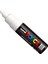 Uni Pc-7m Marker Sanat Kalemi Büyük Top Ucu, 5-5,5 mm - Beyaz 1
