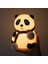 Yumuşak Silikon Panda Mini Gece Lambası Dekoratif Işık Derecesi Ayarlanabilir Yatak Odası Lambası Panda Kitap Okuma Lambası Çocuk Odası 106X112X136MM QY006 (Atkılı Panda - QY006) 2