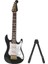 4 Renkli Hassas Mini Ahşap Elektro Gitar Model Koleksiyonu (Siyah) 1