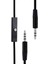 Mikrofonlu Çift Taraflı Aux Kablosu 3.5 mm Altın Uçlu Jak - 120 cm Siyah - AL2455 1