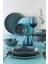 Porselen Fit-C 18 Parça 6 Kişilik Yemek Takımı Mavi 2